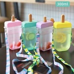 Lasten vesikuppi Baby Portable Cup Straw Anti-fall vesipullo