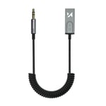 Bluetooth 5.3 äänisovitin AUX miniJack 3.5 mm ja USB-A liitännällä