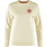 Fjällräven 1960 Logo Badge Sweater Women sweatshirt Vit S - Fri frakt