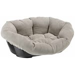 Ferplast Canapé Prestige 6 paniers pour Chien et Chat, Tissu synthétique, 73 x 55 x 27 cm, Gris