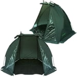 CARP FISHING BIVVY TENT SHELTER DAY SHELTER WATERPROOF WITH BAG AND GROUND SHEET