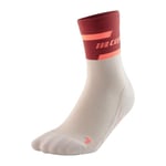 CEP Run Socks Mid Cut V4 Str. 37-40 - Røde kompresjonsstrømper for damer med optimal støtte