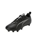 PUMA Unisex Kids Ultra 5 Play Fg/Ag Jr Soccer Shoe, Puma Black Puma White, 5.5 UK