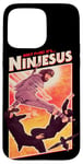 iPhone 15 Pro Max It's Ninjesus 80s Action Movie Atheist Christian Ninja Jesus Case