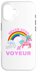 iPhone 16 Fun Graphic-Never Stop Being A Voyeur Case