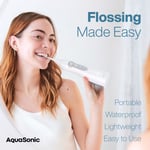 Rechargeable Water Flosser 4 Tips - Cordless Oral Irrigator for Braces & Kids