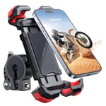 JOYROOM Support Telephone Velo,【150mph Anti-vibrations】Support Telephone Moto,【Verrou de Sécurité & 360° Rotation】Universel Guidon Bike Phone Holder, Porte Telephone Scooter pour iPhone 16 (4.7"-7.0")