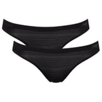 Sloggi Trosor 2P ZERO Motion Mini Brief Svart polyester Medium Dam