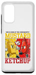 Coque pour Galaxy S20 Graphique de combat moutarde contre ketchup King of the Condiments