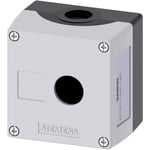 Siemens 3SU1801-0AA00-0AB1 Boîtier vide 1 emplacement (L x l x H) 85 x 85 x 64 mm sans inscription gris 1 pc(s)