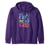 Rock N Roll Girl Purple Darla Violet Zip Hoodie