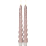 Led antikljus star trading - 2 pack flamme shine rosa