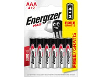 Energizer Max Alkaline Aaa X6