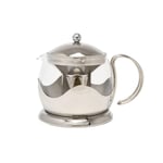 La Cafetiere Izmir Glass Filter Teapot - Stainless Steel - 4 Cup