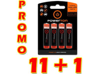 Alkaline Batteri, Aaa, 1,5V, Powerton, Box, 12X4-Pack, Promo Pack