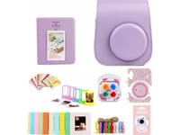 Loveinstant 8In1 Fodral Ramar Album Fuji Instax Mini 11 - Lila