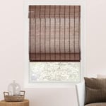 CHICOLOGY Venetian Blinds, Bamboo Roman Blind Patio Blinds and Shades Window Shade 35" W x 64" H Bear