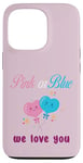 Coque pour iPhone 13 Pro Ballons roses ou bleus