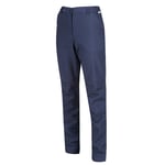 Regatta Great Outdoors Womens/Ladies Fenton Softshell Walking Trousers - Navy - Size 12 Long (UK Women's)