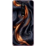 Kännykkäkuori Xiaomi Mi 9T Pro -laitteelle, jossa on Tulinen silkki kuvio