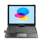 iPad 10.9" 2022 Xceed CoverKey Wireless Keyboard med Skal (XCCK08SCBLK) - Nordic layout - Black