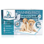 PetCellence Puppy Pads 100 Pack, Super Absorbent Pet Dog Training Pads Large 60 x 60cm with Anti-Slip Adhesive Tabs, Eliminate Odour, Leak-Proof Floor Protection Toilet Pee Mat