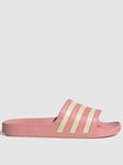 adidas Sportswear Womens Adilette Aqua Sliders - Mauve, Mauve, Size 4, Women