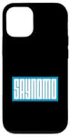 Coque pour iPhone 12/12 Pro Bleu SAYNOMO (Say No More) Bleu Couleur Graphique