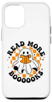 Coque pour iPhone 13 Lire plus de livres Ghost Reading Halloween Retro Vintage Funny