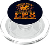 Leo Zodiac Sign August 20 Funny Horoscope Lion Birthday PopSockets PopGrip for MagSafe