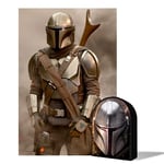 PRIME 3D Star Wars The Mandalorian Collectible Tin 3D Lenticular Jigsaw Puzzle, 31 cm x 46 cm, 300 pcs, Games & Puzzles, Ages 6+