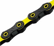 KMC Bike Chain Diamond Like Coating Black Yellow 126 Link 12 Speed Bicycle