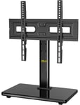 Alphamount Universal Swivel TV Stand,Table Top TV Stand for Most 32''-55'' LCD LED OLED TVs, Height Adjustable TV Base Stand, Holds up to 88 pounds, Max VESA 400x400mm