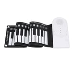 Clavier Piano electrique Portable Pliable 49 Touches pour Debutants et Enfants, Noir