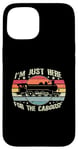 Coque pour iPhone 15 Rétro Wagon Train Lover Model Train Conducteur Drôle