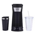 Iced Coffee Maker Salter 2-in-1 Set Brewer Machine with Travel Mug Tumbler Straw