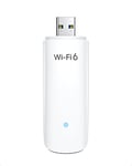 BrosTrend Clé WiFi 6 USB Puissante AX1800 Mbps, Double Bande Adaptateur , Dongle WiFi, 5GHz 1201Mbps + 2.4GHz 574Mbps, Compatible avec Windows 11/10 Seulement, Cle WiFi, 802.11ax, USB 3.0