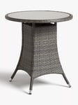 John Lewis Alora Garden Bistro Table, Brown/Grey