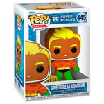 Dc Holiday Gingerbread Aquaman Pop Heroes #445 Vinyl Figurine Funko