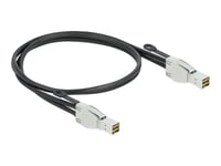 Delock - Sas Ekstern Kabel - Sas 32Gbit/S - Mini Sas Hd (Sff-8674) (Hann) Til Mini Sas Hd (Sff-8674) (Hann) - 1 M