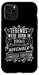 Coque pour iPhone 11 Pro Anniversaire Novembre 1990 Édition Limitée Cadeau Utilisé