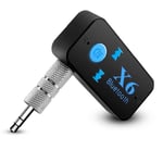 3,5 mm AUX Bluetooth-adapter för trådlös musik svart