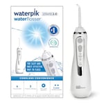 Waterpik Cordless Advanced Water Flosser, 3 Pressure Settings, Dental Plaque Removal Tool, Ideal for Travel or Small Bathrooms, USB Charger, White, WP-580UK