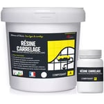 Peinture Carrelage cuisine & salle de bain - Résine bi-composante : arcapoxy carrelage - 2.5 kg (jusqu'à 25 m² en 2 couches) Blanc - ral 9003 Arcane