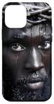 Coque pour iPhone 12 mini Jésus Noir, Christianisme, Église, Christ, Jésus