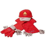 Casquette Ney  Set Bonnet écharpe gants Bratz rouge