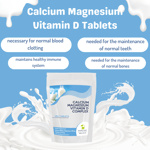 Calcium Magnesium Vitamin D3 60 Tablets HM