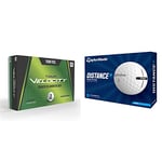Wilson Golf Tour Velocity Feel, 15 Balls, White, Compression 70, Ionomer for a Comfortable Feel, WGWR75000 & TaylorMade Distance+ Golf Balls 2021, White