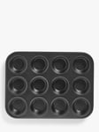 John Lewis ANYDAY Carbon Steel Non-Stick Muffin Tray, 12 Cup