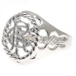 Rangers FC Silver Plated Crest Ring